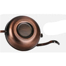 Safe Durable Home Cafe Use Large Capacity Stainless Steel Palace Hand Drip Coffee Pot Fine Mouth Tea Pot Rose Gold
