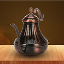 Safe Durable Home Cafe Use Large Capacity Stainless Steel Palace Hand Drip Coffee Pot Fine Mouth Tea Pot Rose Gold