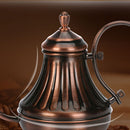 Safe Durable Home Cafe Use Large Capacity Stainless Steel Palace Hand Drip Coffee Pot Fine Mouth Tea Pot Rose Gold