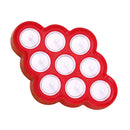 1 piece 9 Holes DIY Popsicle Mould Ice Tray Pudding Candy Jelly Mold Red