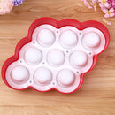 1 piece 9 Holes DIY Popsicle Mould Ice Tray Pudding Candy Jelly Mold Red