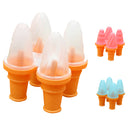 1 Set of 4 Cell Frozen Ice Cream Pop Mold DIY Popsicle Maker Lolly Mould Tray Kitchen Tool