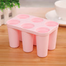 Creative Bear Shape DIY Ice Cream Mould 6 Cell Popsicle Mold Box Lolly Makers Kitchen Summer DIY Mold Pink