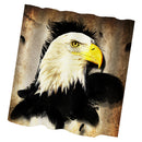 Home Bathroom Bedroom Door Window Use Extra Long Fabric Bath Shower Eagle Print Pattern Curtain With 12 Hooks