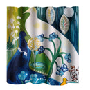 Home Bathroom Bedroom Door Window Use Extra Long Fabric Bath Shower Cute Print Pattern Curtain With 12 Hooks
