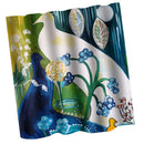 Home Bathroom Bedroom Door Window Use Extra Long Fabric Bath Shower Cute Print Pattern Curtain With 12 Hooks