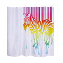 Home Bathroom Bedroom Door Window Use Extra Long Fabric Bath Shower Zebra Print Pattern Curtain With 12 Hooks