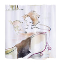 Girls Women Bedroom Bathroom Shower Room Decor Cute reading Girls Print Charms Bath Shower Curtain With 12 Hooks
