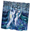 Home Hotel Bathroom Shower Room Decor Creative Fairy Print Charms Shower Curtain With 12 Hooks