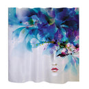 Home Hotel Bathroom Shower Room Decor Accessory Fashionable Creative Print Charms Shower Curtain With 12 Hooks