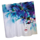 Home Hotel Bathroom Shower Room Decor Accessory Fashionable Creative Print Charms Shower Curtain With 12 Hooks