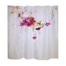 Women Girls Bedroom Decor Home Hotel Shower Room Decor Fashionable Floral Print Charms Shower Curtain With 12 Hooks