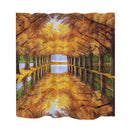 Home Bedroom Shower Room Door Window Decor Fabric Water-Resistant 3D Shower Curtain With 12 Hooks 1