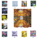 Home Bedroom Shower Room Door Window Decor Fabric Water-Resistant 3D Shower Curtain With 12 Hooks 1
