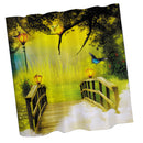 Home Bedroom Shower Room Door Window Decor Fabric Water-Resistant 3D Shower Curtain With 12 Hooks 7