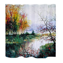 Home Bedroom Shower Room Door Window Decor Fabric Water-Resistant 3D Shower Curtain With 12 Hooks 8