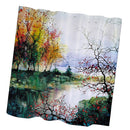Home Bedroom Shower Room Door Window Decor Fabric Water-Resistant 3D Shower Curtain With 12 Hooks 8