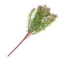 Artificial Leaf Grass Foliage Plastic Plant Home Bedroom Garden Wedding Floral Decor Table Centerpiece DIY Plants 45cm Red Green