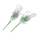 2 Piece Artificial Lavender Plastic Plant Grass Garden Table Decor 45cm