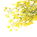 Waterproof Sunproof Artificial Admiralty Plastic Vine Plant Hanging Wall Decor Wedding Home Party Floral Decor Yellow