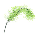 Waterproof Sunproof Artificial Admiralty Plastic Vine Plant Hanging Wall Decor Wedding Home Party Floral Decor White+Green