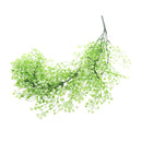 Waterproof Sunproof Artificial Admiralty Plastic Vine Plant Hanging Wall Decor Wedding Home Party Floral Decor White+Green