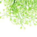 Waterproof Sunproof Artificial Admiralty Plastic Vine Plant Hanging Wall Decor Wedding Home Party Floral Decor White+Green