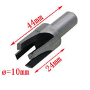8 x Dia. 10 mm Carbon Steel Wood Work Plug Shank Hole Cutter Cutting Dowel Tool Drill Bit 1/2" 3/8" 5/8" 1/4"