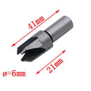 8 x Dia. 10 mm Carbon Steel Wood Work Plug Shank Hole Cutter Cutting Dowel Tool Drill Bit 1/2" 3/8" 5/8" 1/4"