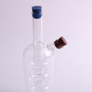 Oil Vinegar Dispenser Container Double Outlets Cruet Glass Bottle A