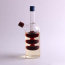 Oil Vinegar Dispenser Container Double Outlets Cruet Glass Bottle A