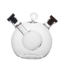 Vinegar Oil Dispenser Glass Bottle with 2 Silica Gel Caps Kitchen Container C