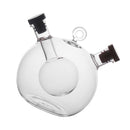 Vinegar Oil Dispenser Glass Bottle with 2 Silica Gel Caps Kitchen Container C