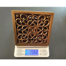Square Copper Hollow Flower Bathroom Shower Drainer Floor Drain Single Use Fit For Home Bar Commercial Use