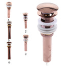 Home Kitchen Tools Durable Brass Faucet Pop Up Vessel Basin Sink Drain Stopper Gold Big Bounce