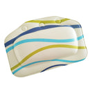 Home Bathroom Use Neck Spa Support Relax Shower Multicolor Wave Pattern Charms Foam Sponge Soft Bathtub Pillow Bath Headrest