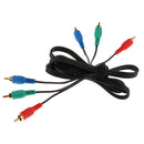1.5m 3-RCA (L + R + V) Composite AV Audio Video Cable Gold Plated Male M/M