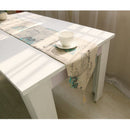 Fashionable Print Pattern Table Runner Tassel Cotton Tablecloth Cover for Home Restaurant Table Decor Accessory 30x220cm