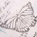 Set of 4 Pieces Placemats Table Mat Dinner Table Setting Mat Pad Butterfly