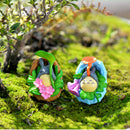 4 Pieces Micro Landscape Decorations Mini Resin Animal Garden DIY Totoro