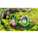 4 Pieces Micro Landscape Decorations Mini Resin Animal Garden DIY Totoro