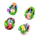 4 Pieces Micro Landscape Decorations Mini Resin Animal Garden DIY Totoro