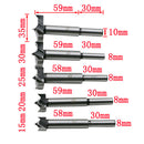 5 Pieces Woodworking Drill Bits Hinge Cutter Hole Saw Set with Round Shank