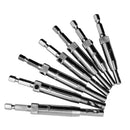 7 Pieces Door Lock & Hinge Drill Bit Set Self Centering For Wood Metal