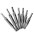 7 Pieces Door Lock & Hinge Drill Bit Set Self Centering For Wood Metal