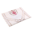 Home Table Cafe Restaurant Dining Table Runner Embroidered Floral Pattern Charms With Tassel Cutwork Decor 40cmx220cm