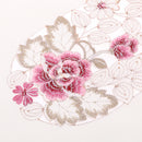 Home Table Cafe Restaurant Dining Table Runner Embroidered Floral Pattern Charms With Tassel Cutwork Decor 40cmx220cm