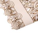 Home Table Cafe Restaurant Dining Table Runner Embroidered Floral Pattern Charms With Tassel Cutwork Decor 40cmx176cm Dark Red