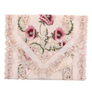 Home Table Cafe Restaurant Dining Table Runner Embroidered Floral Pattern Charms With Tassel Cutwork Decor 40cmx176cm Pink