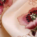 Home Table Cafe Restaurant Dining Table Runner Embroidered Floral Pattern Charms With Tassel Cutwork Decor 40cmx150cm Pink